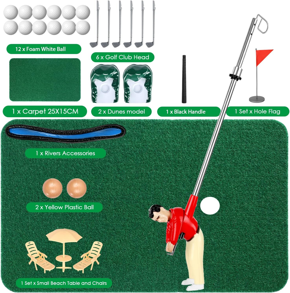 Mini Golf Games - Funny Golfer Gifts for Kids, Unique Mini Golfer