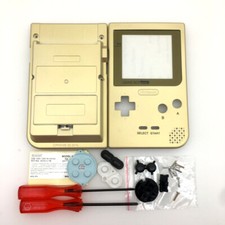 Newest Golden Full Housing Shell Case Cover Kits For Game Boy Pocket GBP Console