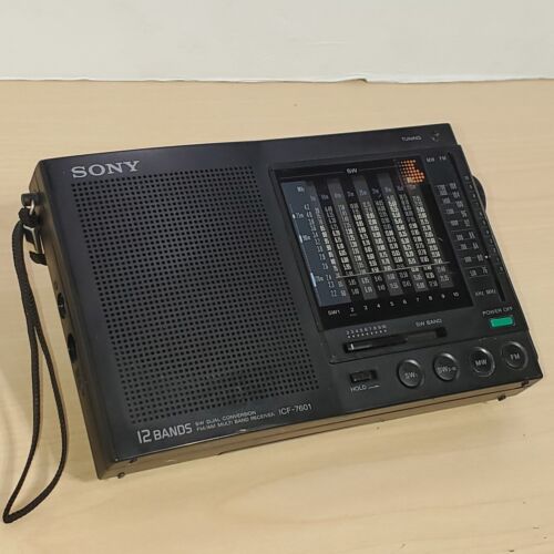 Sony Icf-7601 Fm/Am/Sw 12Bands Shortwave Radio Working w/Strap - Picture 1 of 5