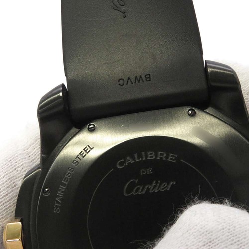 CARTIER Caliber de Cartier Diver 42mm Stainless Steel/PG/Rubber Black Dial W... - Picture 13 of 16