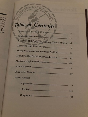 Morristown New Jersey 1996 Alumni Directory Morriston High School - Picture 6 of 6