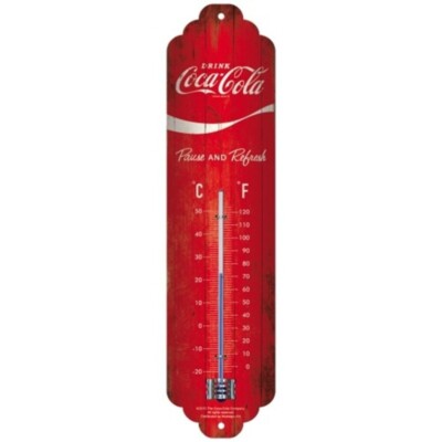 Coca Cola Retro Thermometer Wall Nostalgic Indoor Fan Merchandise 12.5 Inch