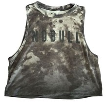 NOBULL TYE DYE TANK Gray AND silver SZ S