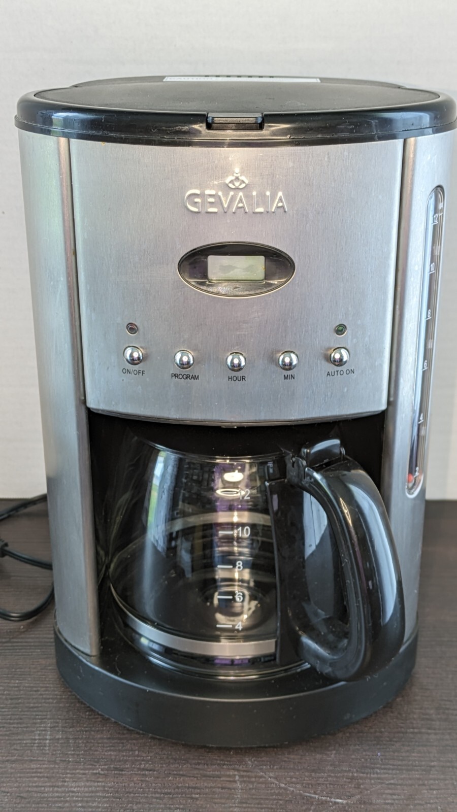 Gevalia 12 Cup CM500 Automatic Coffee Maker Stainless Steel Black READ