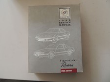 Buick Riviera Reatta 1989 Service manual manuale officina manuale riparazione