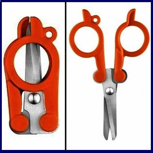 Fiskars 1 PR. Compact Folding Scissors ~ New on Carded - Shipped from ...