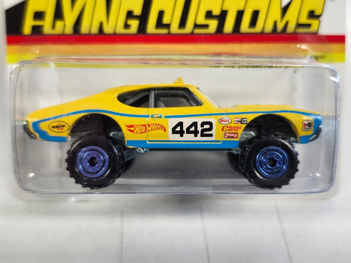 2014 Hot Wheels Flying Customs 1970 Oldsmobile 442 in yellow | eBay