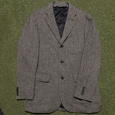 Vintage Tweed Polo Ralph Lauren Men  s M Alpaca  Lambs Wool Jacket Blazer Coat