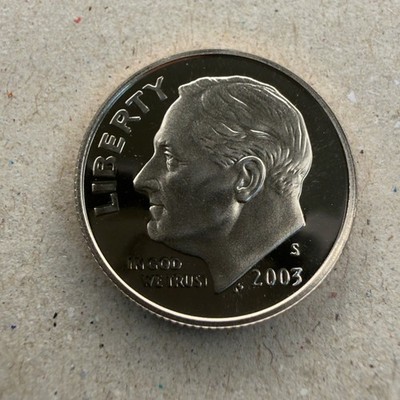 2003-S Roosevelt 10C Dime - PROOF - Deep Cameo