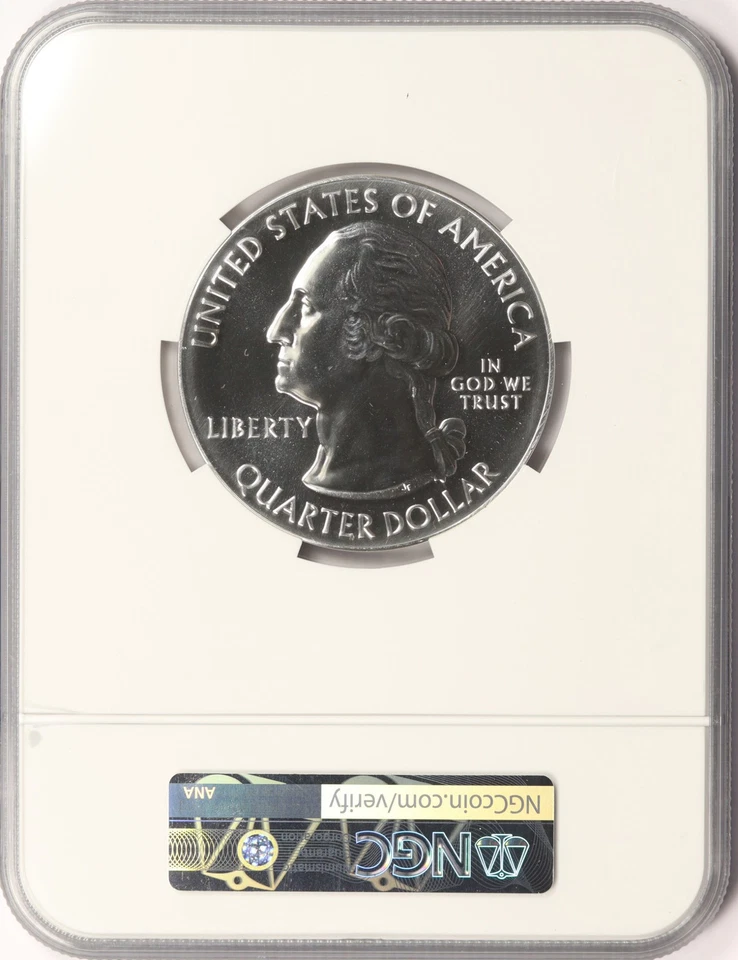 2013 Peace Memorial ATB 5 oz Silver Quarter 25c NGC MS69 DPL - Image 2 of 4