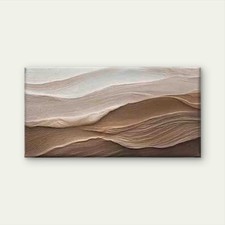 Modern Abstract Sand Dunes Wall Art Canvas Office Home Room Framed 120x60cm