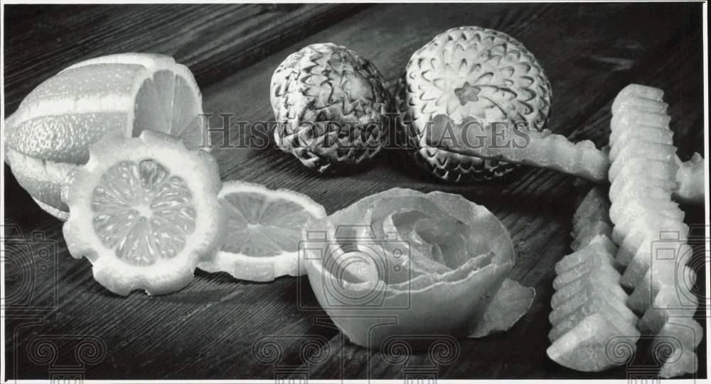 1983 Press Photo Different kinds of fruit garnishes - lra51385
Opens in a new window or tab