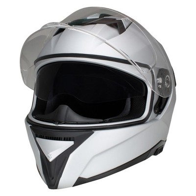 Motorcycle Helmet Full Face Helmet CMX ''ARES'' Silver Matt Size XL