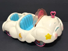 Vintage CARE BEARS CLOUD CAR White Toy Vehicle 9" - American Greetings 1983
