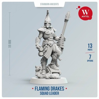 Flaming Drakes Squad Leader- Artel W-Craftworld Eldar Aeldari Fire Dragon Aspect
