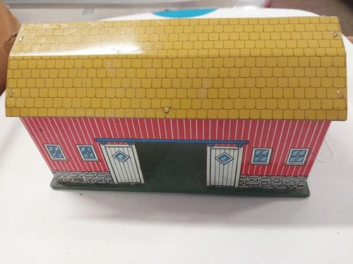 vintage Small Marx Tin lithograph Toy Barn