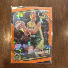 2025 Panini Prizm WNBA Nika Muhl Orange Cracked Ice #127 Seattle Storm 