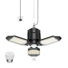 Motion Sensor Garage Light Plug-in 80W 8000LM, Motion Activated Led Shop Ligh...