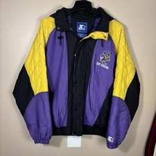 Vintage Starter ECU East Carolina University Pirates Jacket Mens XL 90s Puffer