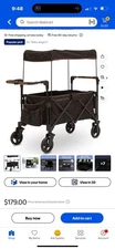 Stroller Wagon for 2 Kids Versatile Stroller Wagon with Canopy Push/Pull Handles