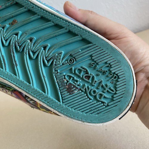 Zapato de Skate Y2K Ed Hardy Tatuaje Skateboarding SB Zapatilla Talla 9 Zapato Izquierdo Solo - Imagen 10 de 12