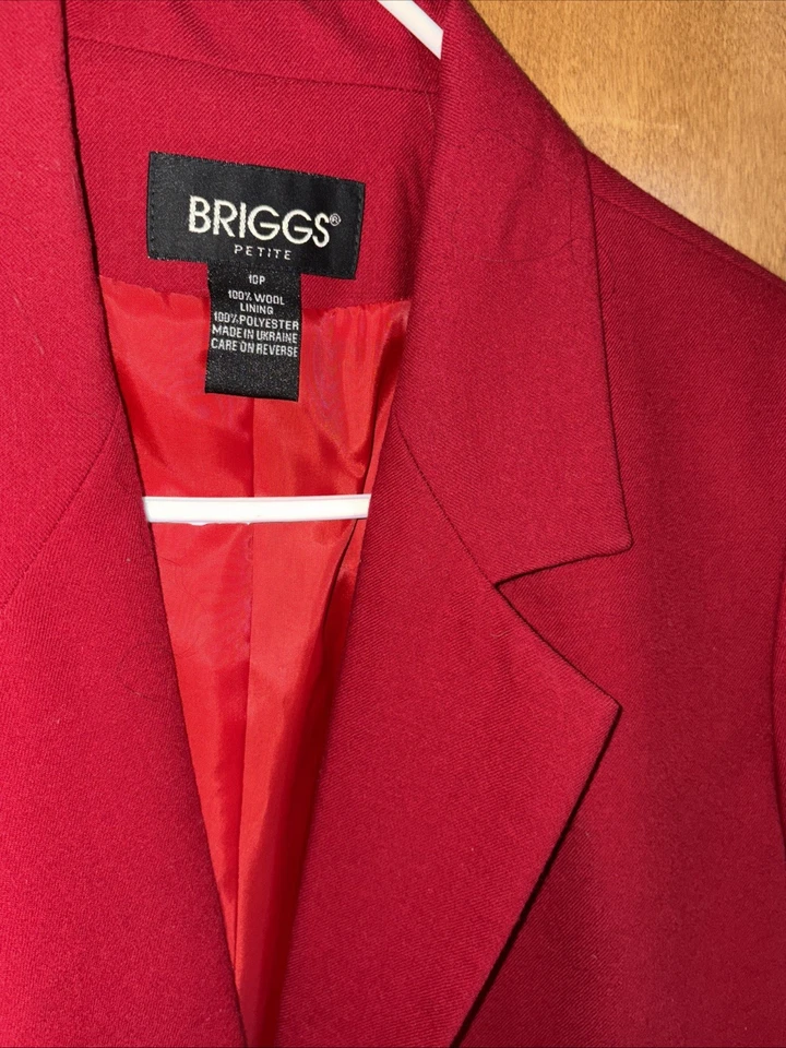 Шерстяной Blazer куртка красный размер 10P новый с Ярлыками - Изображение 2 из 4