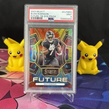 2023 Select Bijan Robinson Future Tie- Dye Prizm PSA - 9