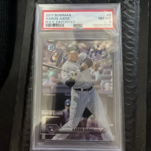 2017 Bowman Rookie Of The Year Roy Favorites #9 Aaron Judge PSA 8