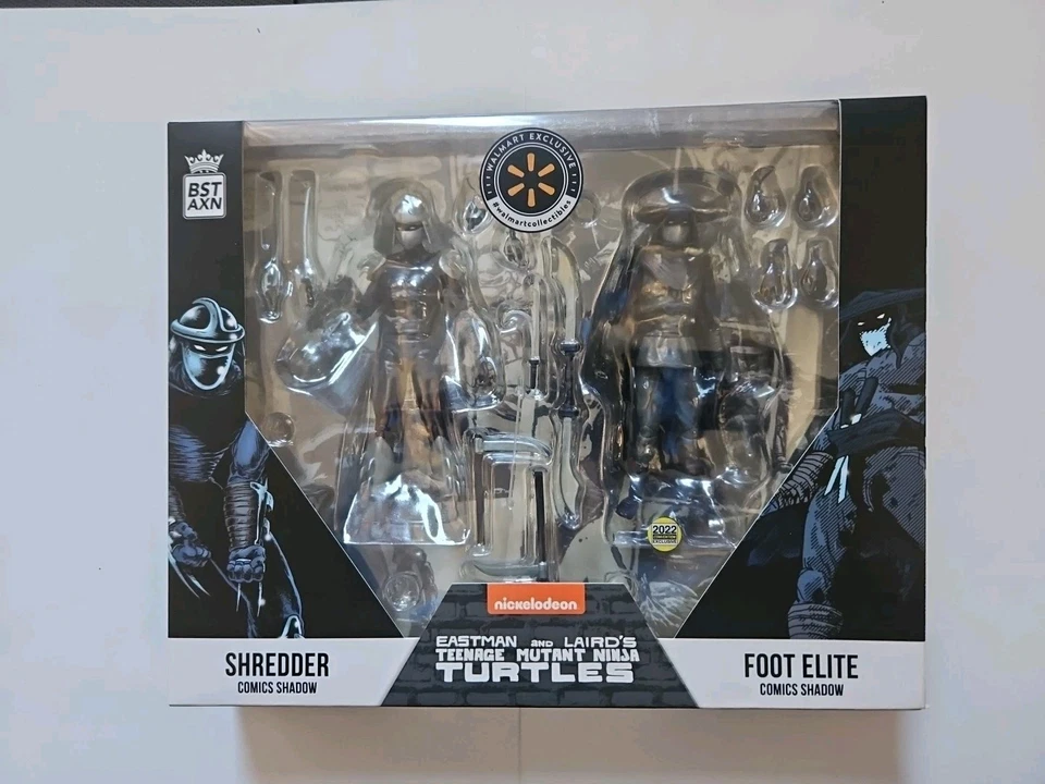 TMNT Pie Triturador Elite Cómics Sombra Paquete de 2 Temas Leales BST AXN Exclusivo Foto 2 de 4