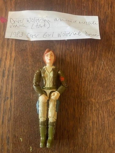 G.I. Joe 1983 Cover Girl Wolverine Driver – Vintage Hasbro Figure