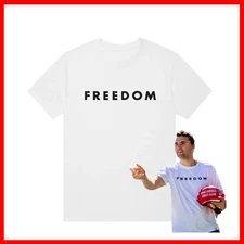 NEW Freedom Charlie Kirk T-Shirt Gildan Heavy Cotton Tee All Size