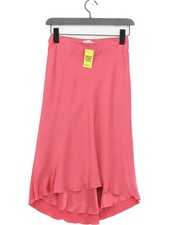 Abercrombie & Fitch Women's Midi Skirt XS Pink 100% Polyester Midi A-Line