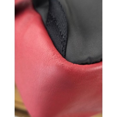 Coach Charlie Medium Backpack Red Embossed Signature C Pebble Leather F49499 Bag Coach Charlie Medium Backpack Red Embossed Signature C  main image 4