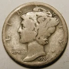 1926 D Mercury Dime 90% Silver G-VG  "Actual Coin Pictured - Not Cleaned"