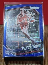 2025 Prizm WNBA Jacy Sheldon #113 Blue Velocity Prizm Washington Mystics