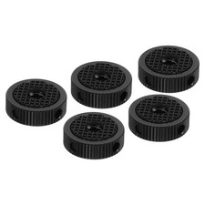 5Pcs 1/4" Screw Hole Camera Tripod Mount Adapter Rubber Pad Rubber Washer, Black