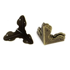Triangle shape angle brackets 32mmx32mmx32mm bronze tone 8pcs