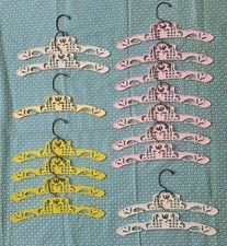 CUTE Vintage Plastic Children's Lamb Hangers Nursery