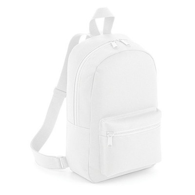 White Mini Essential One Size Knapsack Bag For Travel Casual Daypack Gym