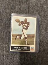 1965 Philadelphia Paul Warfield #41 Browns Rookie HOF RC With Creases