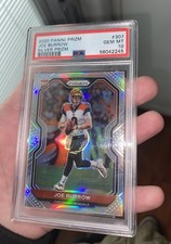 2020 Prizm Joe Burrow Rookie Card Silver Prizm PSA 10. rookie card picture
