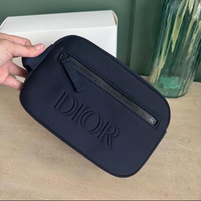 Christian Dior Navy Blue Trousse Pouch/Cosmetic Bag – 8”x6” - Gift