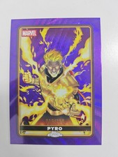 2025 Topps Chrome Marvel Deadpool & Wolverine Pyro Purple Refractor   16/250