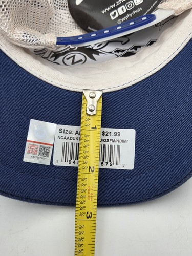 Duke Blue Devils Zephyr Blue Trucker Unstructured Hat Cap - Picture 7 of 8