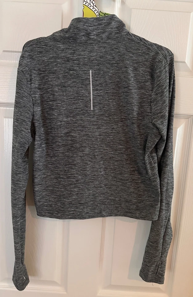 Задняя работает 3/4 молнии Athletic укороченный куртка серый - Изображение 3 из 3