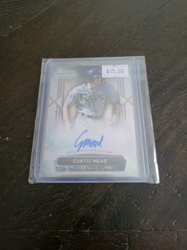 2022 Bowman Sterling Curtis Mead Prospect Auto #PA-CMD Tampa Bay Rays
