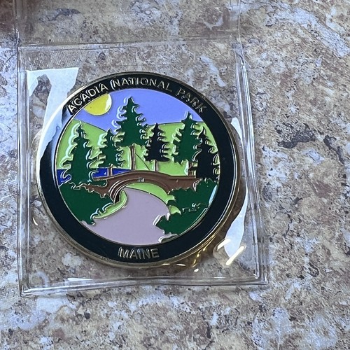 Acadia National Park Maine 2006 Geocoin UNACTIVATED Trackable Copper Number 623