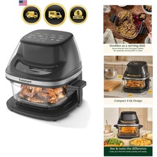 Air Fryer, Glass Basket & ClearView Window, 5 Functions, 4 Qt