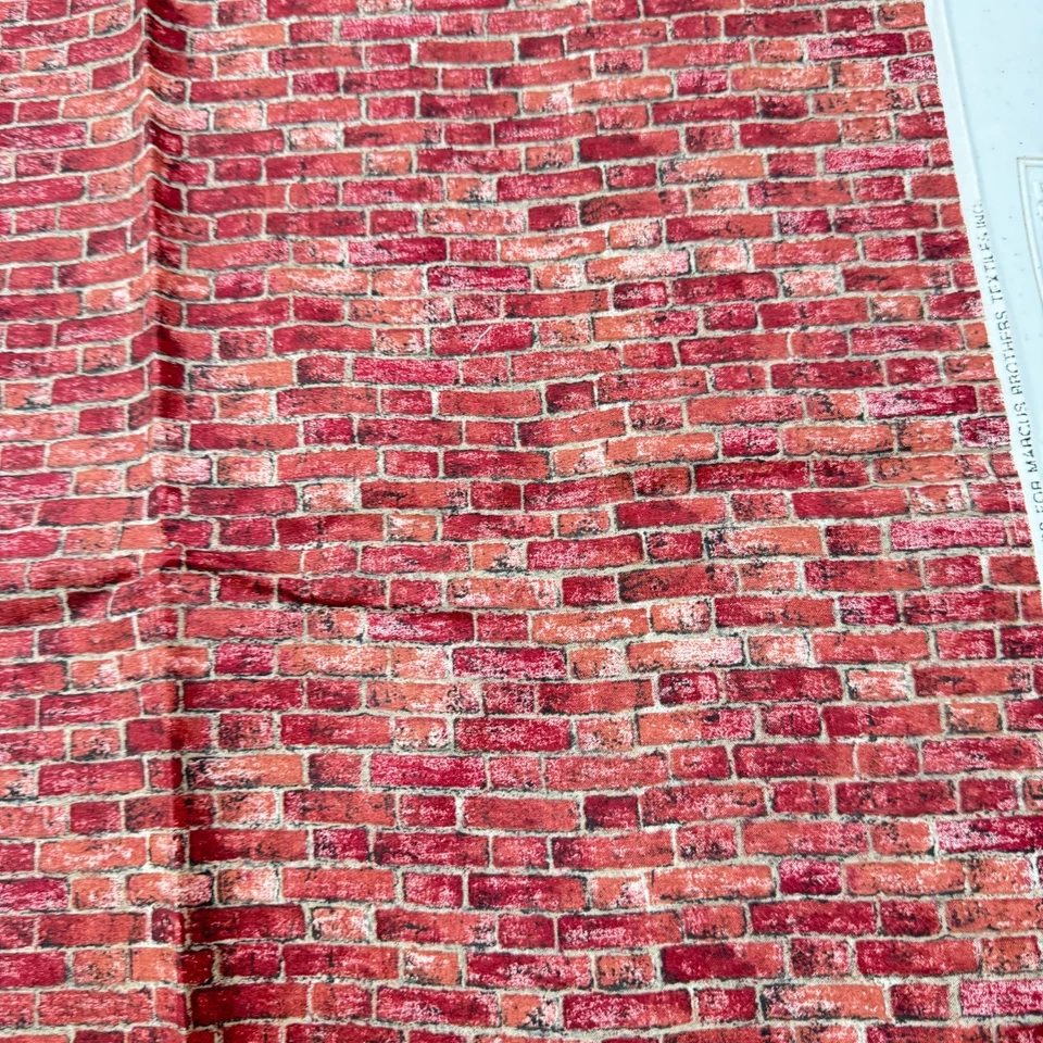 marcus brothers Fabric red brick faye liverman quilting cotton 104x43 2.8 yard - Image 3 of 4