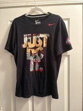 Ohio State Buckeyes Shirt Mens Large Black Just Do It Football Nike Brutus